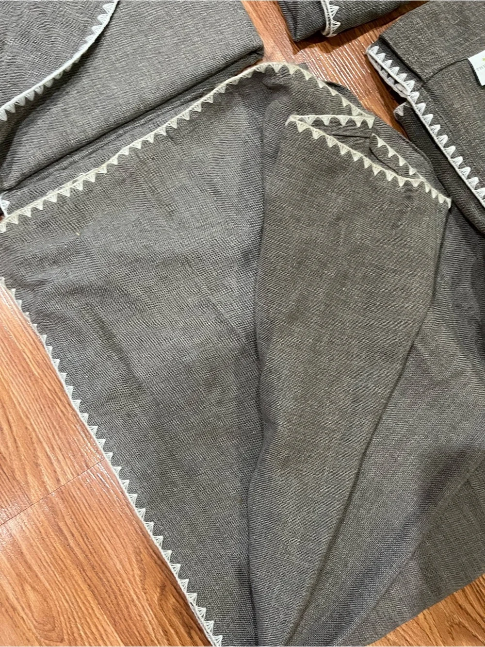 Gray Textured Curtain Panel - 54 x 84